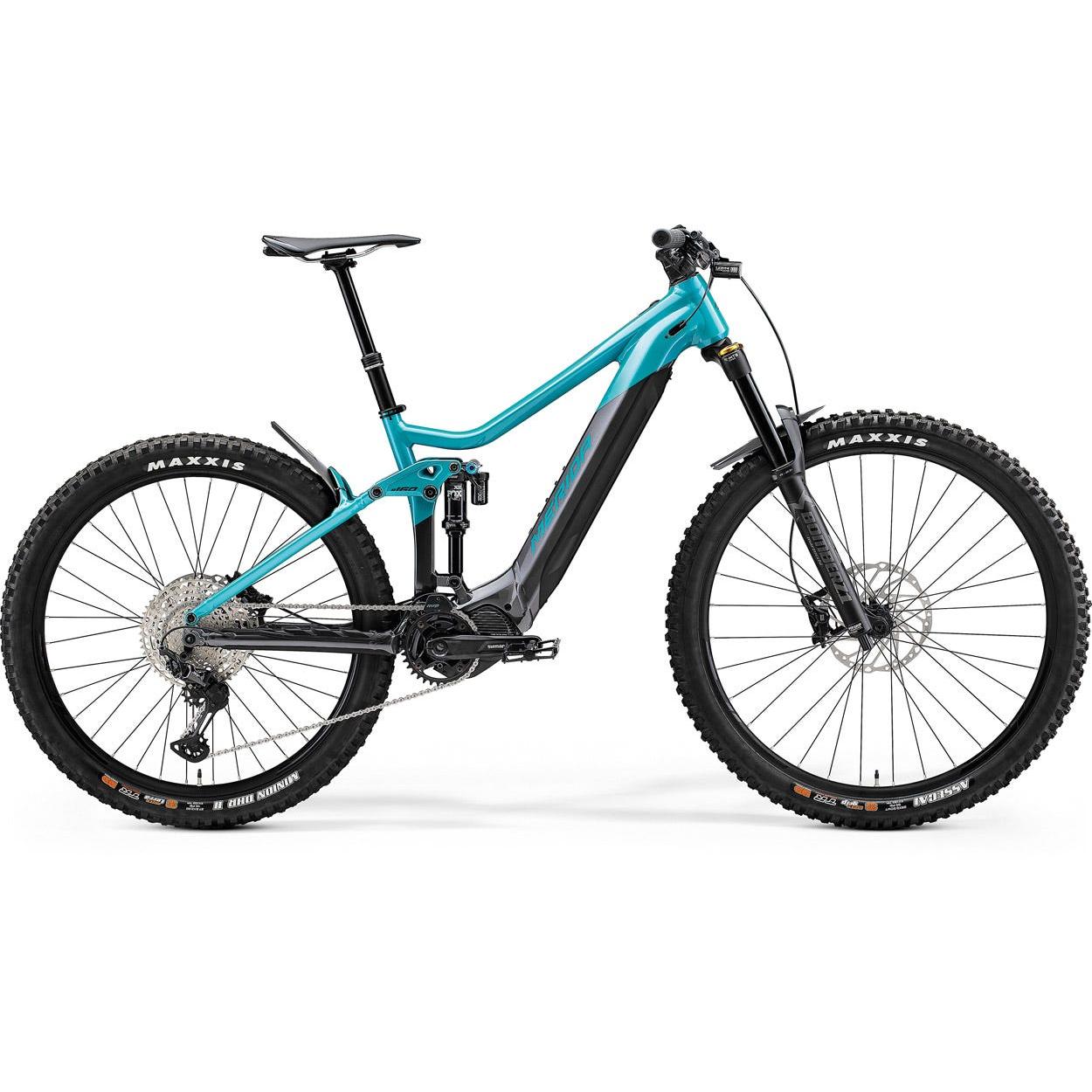 Merida eOne Sixty 700 Electric Mountain Bike Glossy Metallic Teal/Anthracite