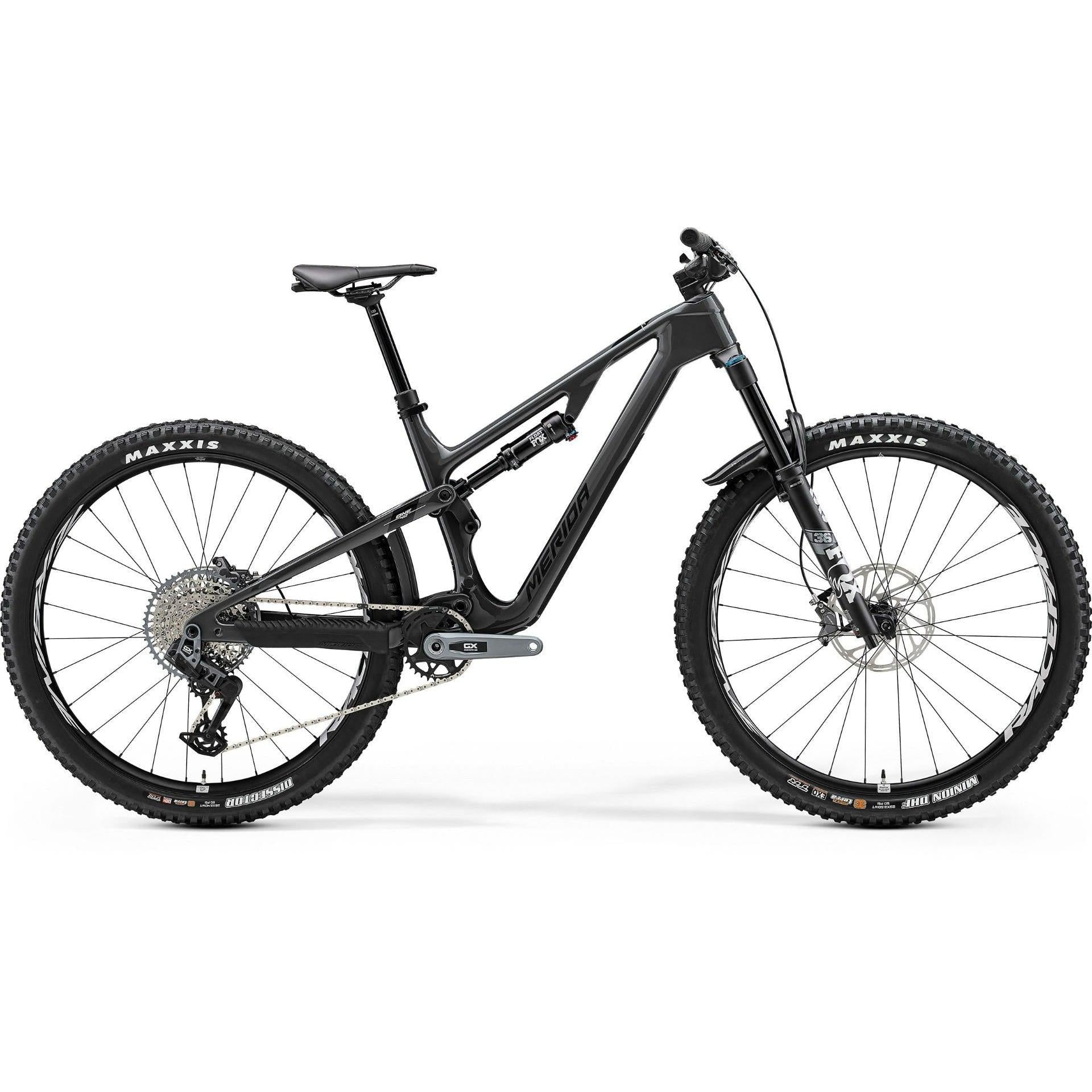 Merida One-Forty 8000 Dual Suspension Mountain Bike Grey Black/Silver