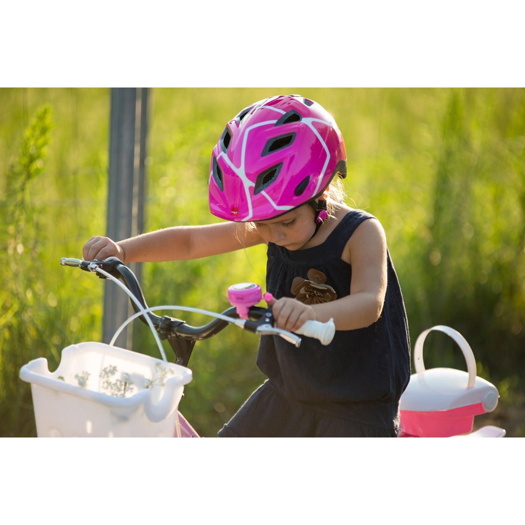 MET Genio/Elfo Pink Stars Girls Helmet