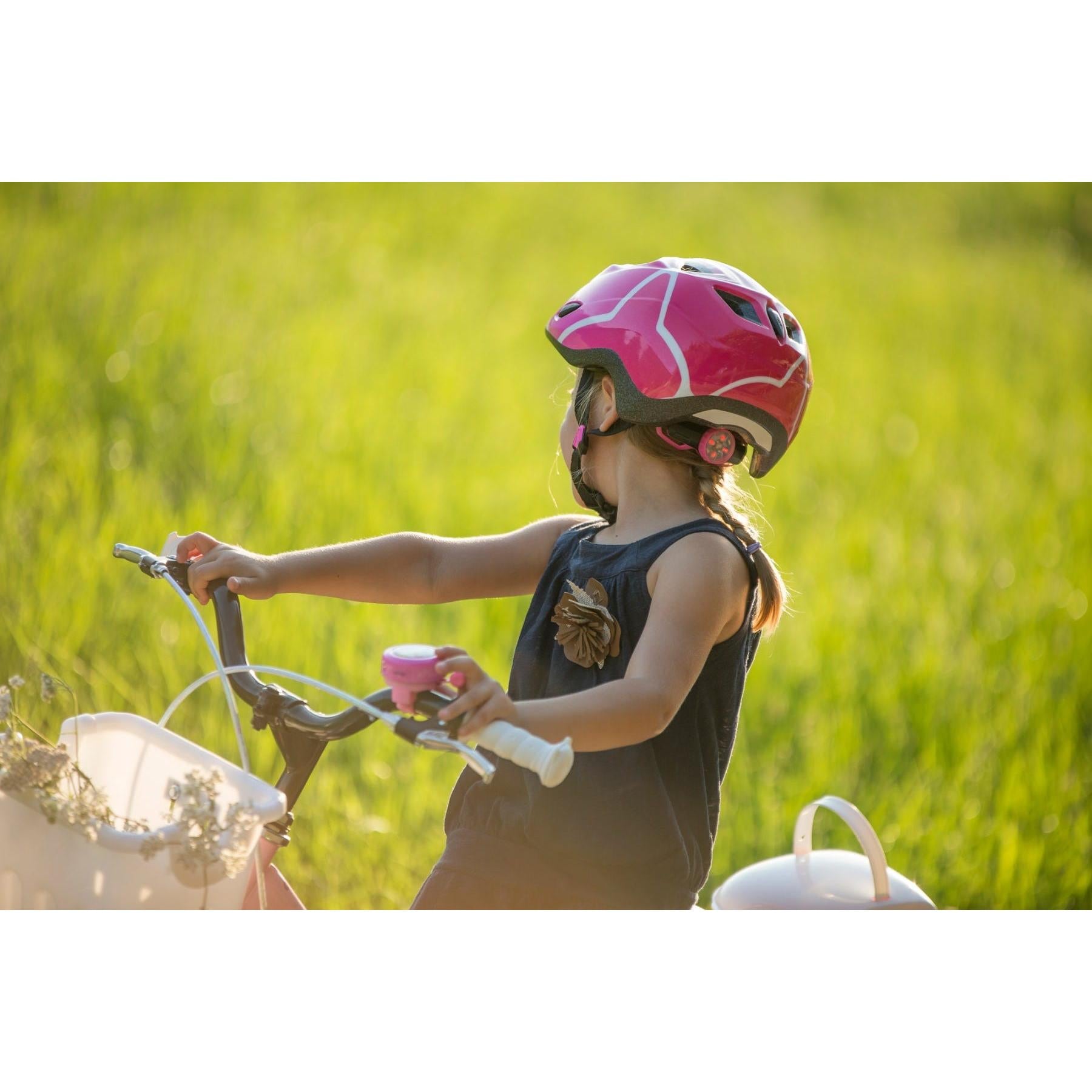 MET Genio/Elfo Pink Stars Girls Helmet