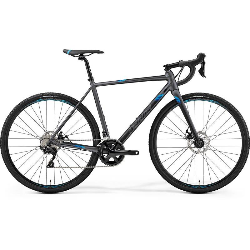 Merida Mission CX 400 Cyclocross Bike Matt Silver/Blue (2019)