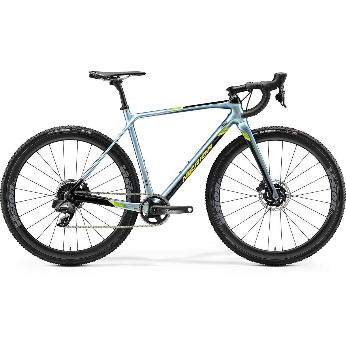 Merida Mission CX Force Edition Adventure Road Bike Glossy Sparkling Blue/Black/Lime (2020)