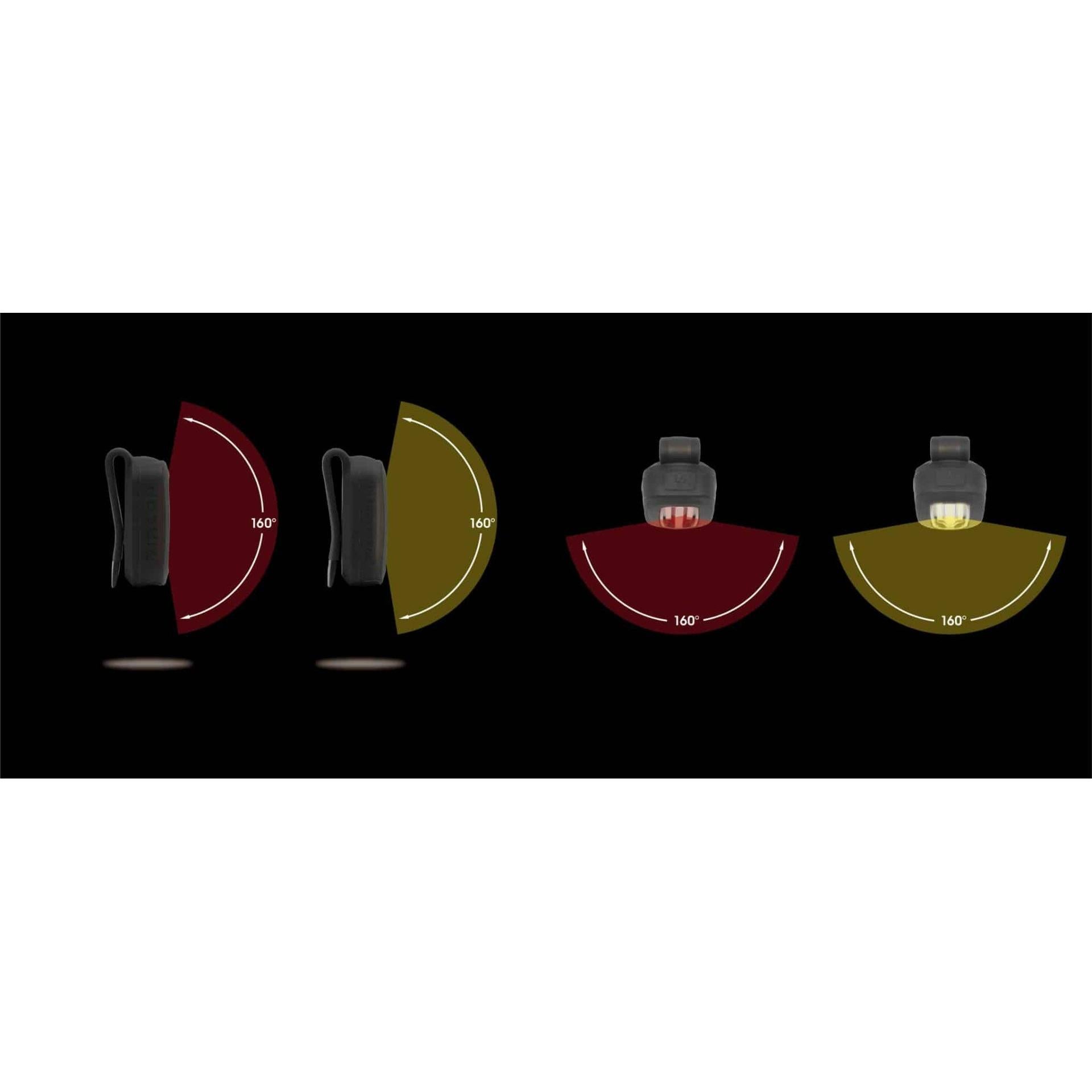 Moon Zircon Rear Light 90 Lumens Black