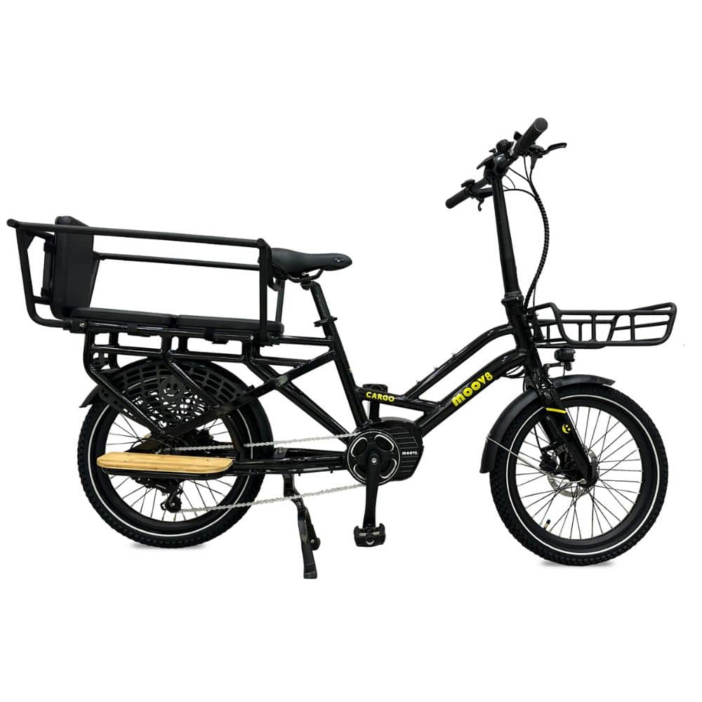 Moov8 Cargo C2 Electric Cargo Bike Black (2024)