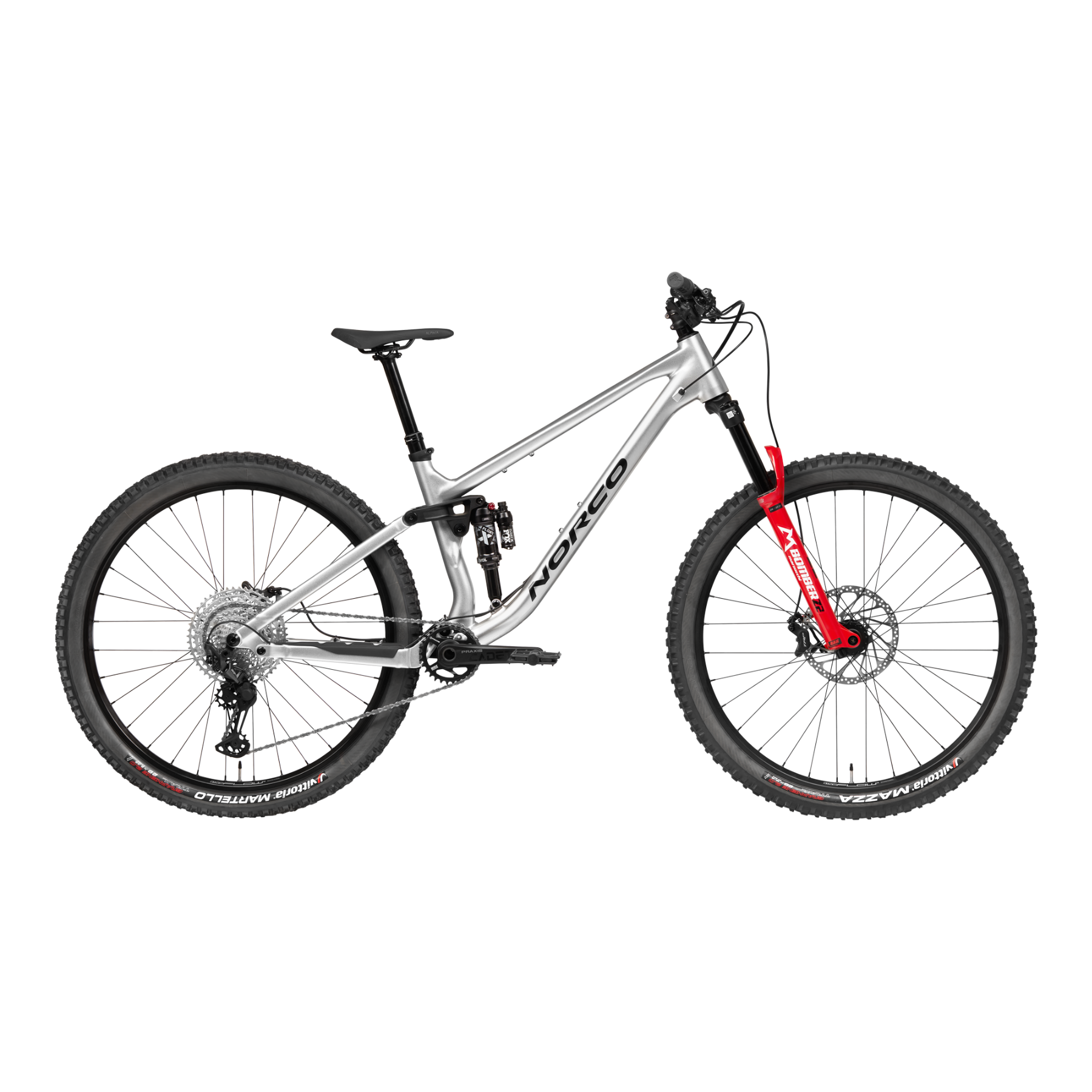 Norco Fluid FS 2 Dual Suspension Mountain Bike Silver/Black