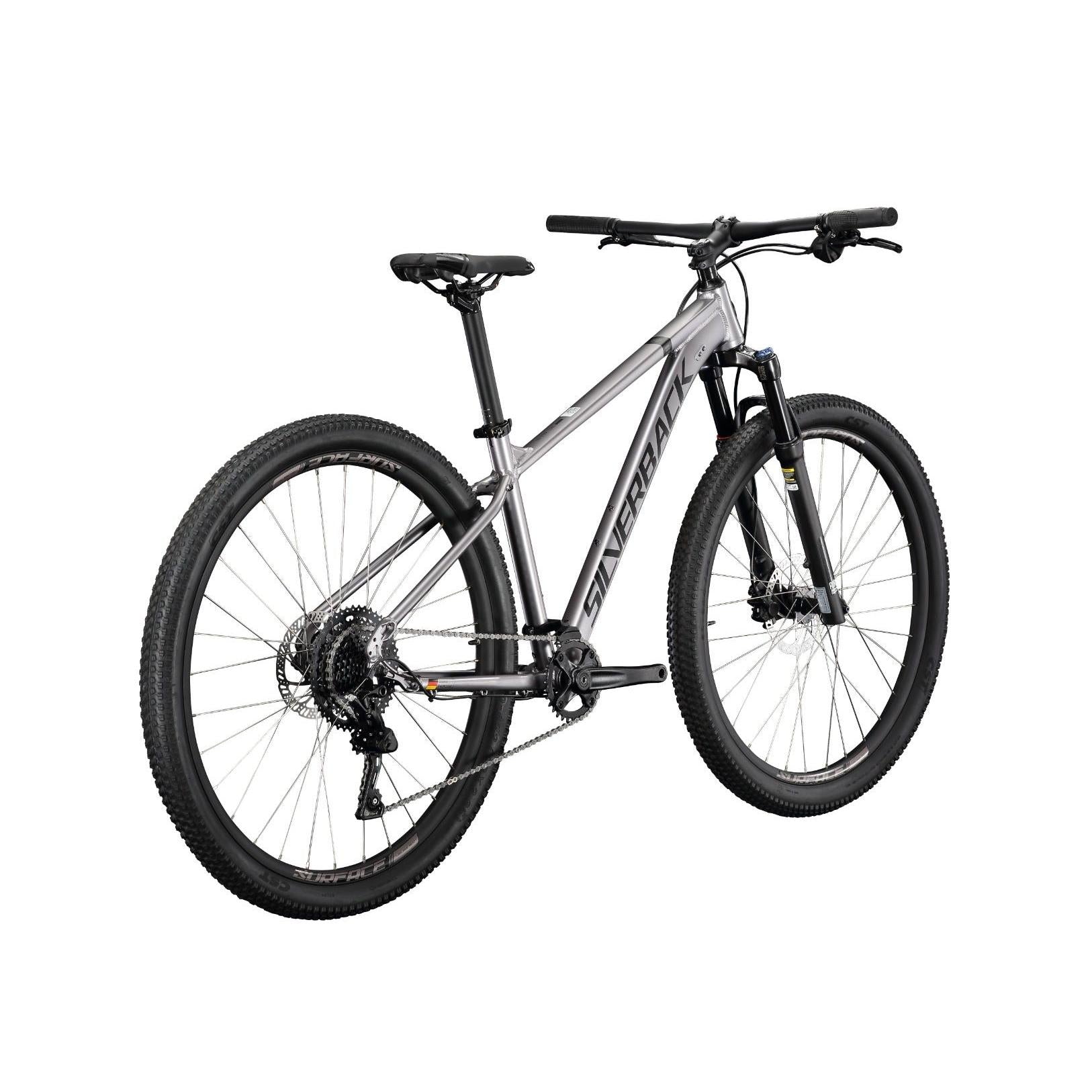 Silverback Stride Comp Hardtail Mountain Bike 27.5'' Satin Metallic Grey