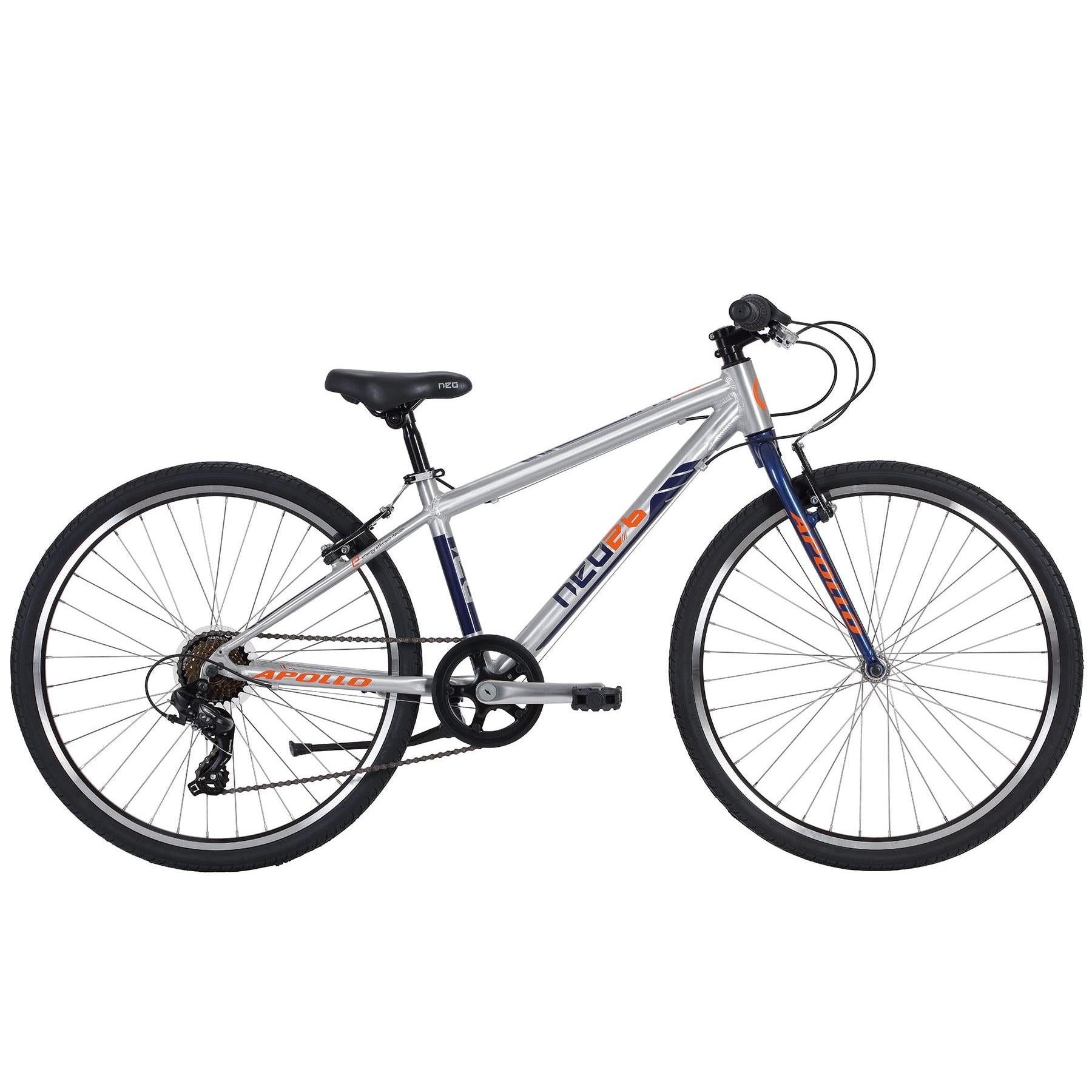 Neo 26 7s Kids Mountain Bike Navy Blue/Orange