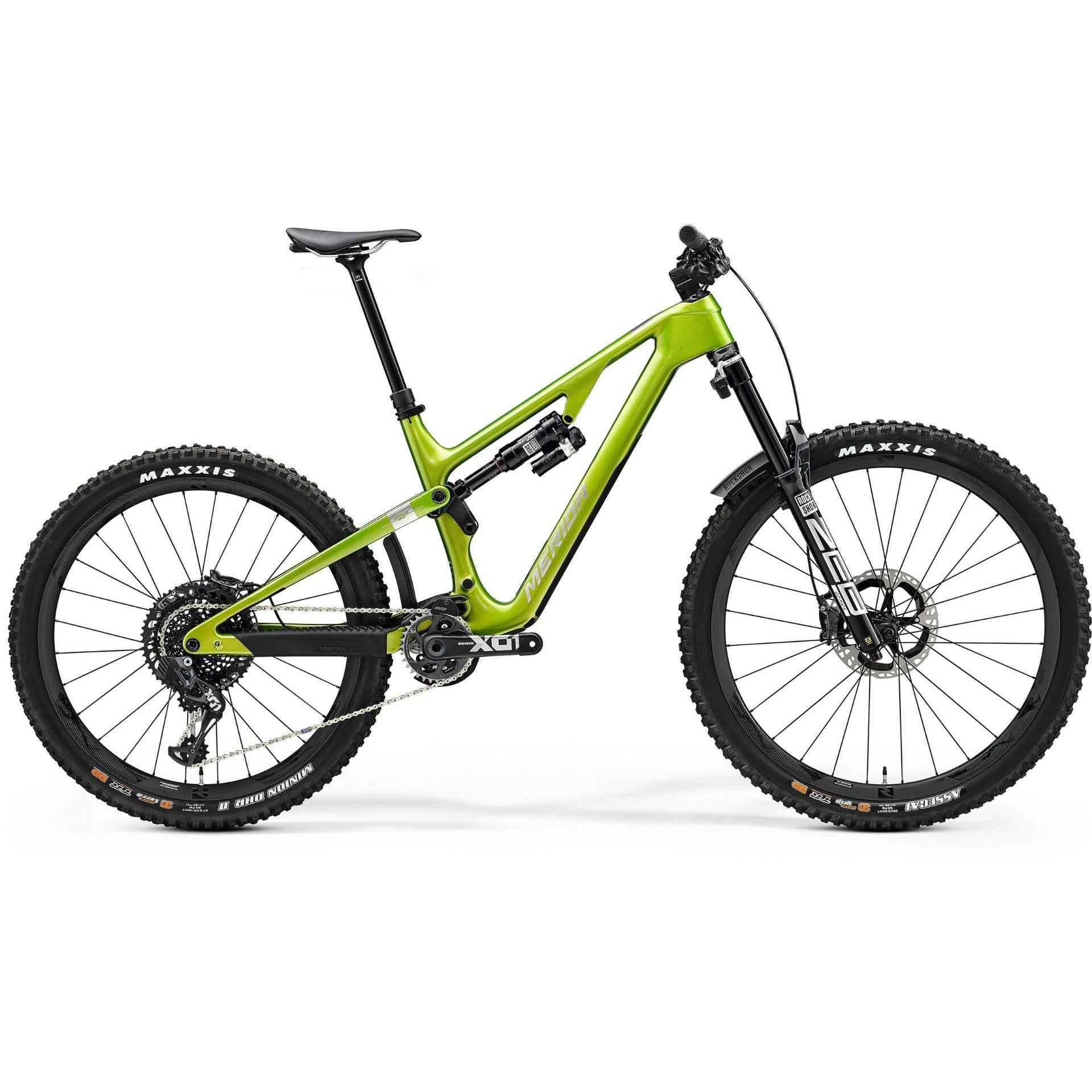 Merida One-Sixty 10K Dual Suspension Mountain Bike Green/Ti-Flash/Black