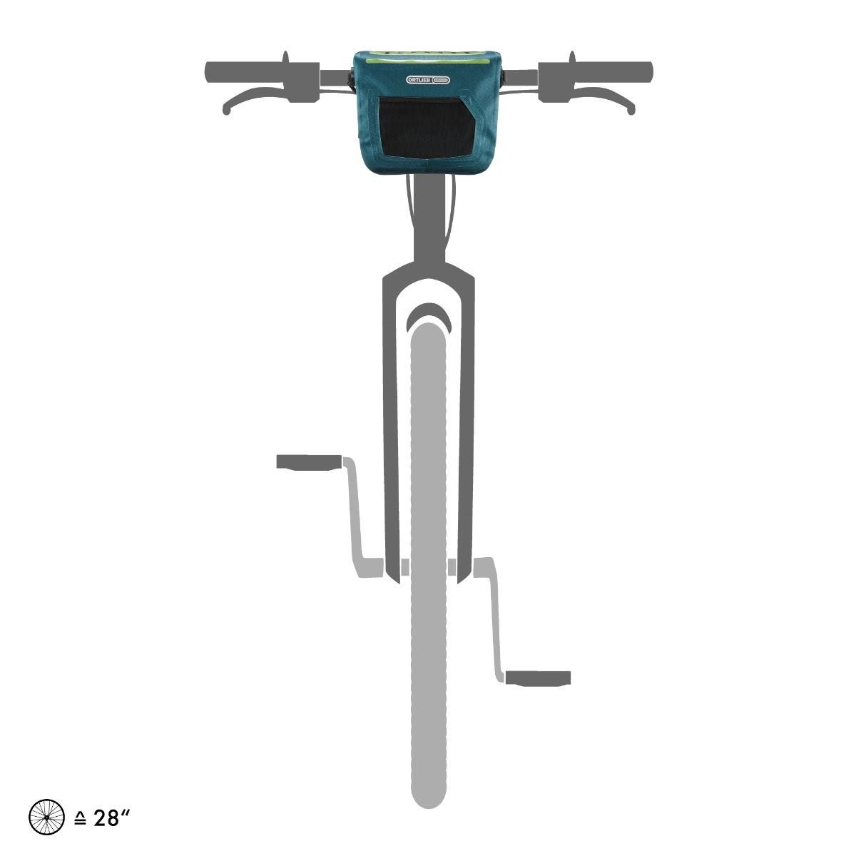 Ortlieb E-Glow Handlebar Bag Petrol