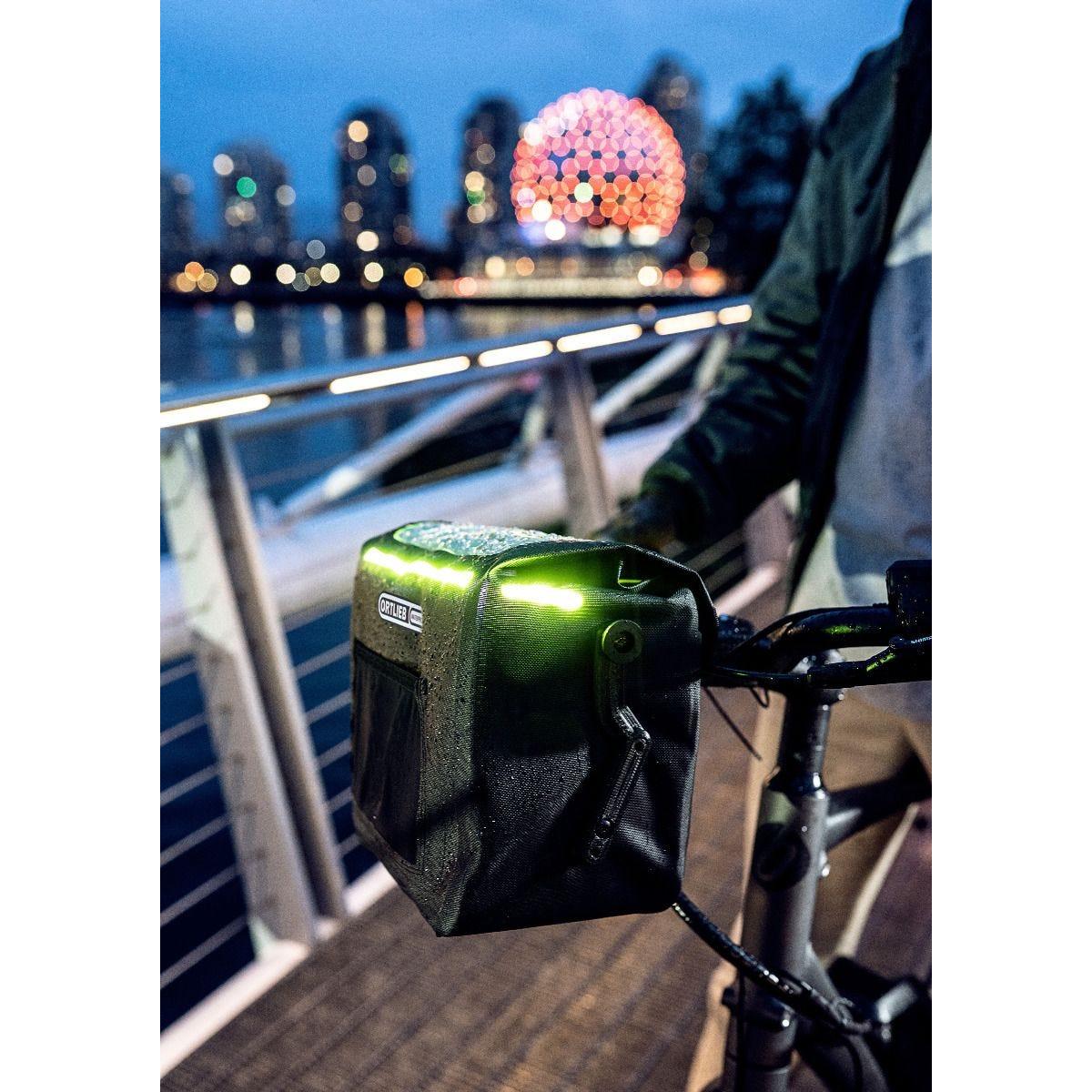 Ortlieb E-Glow Handlebar Bag Petrol