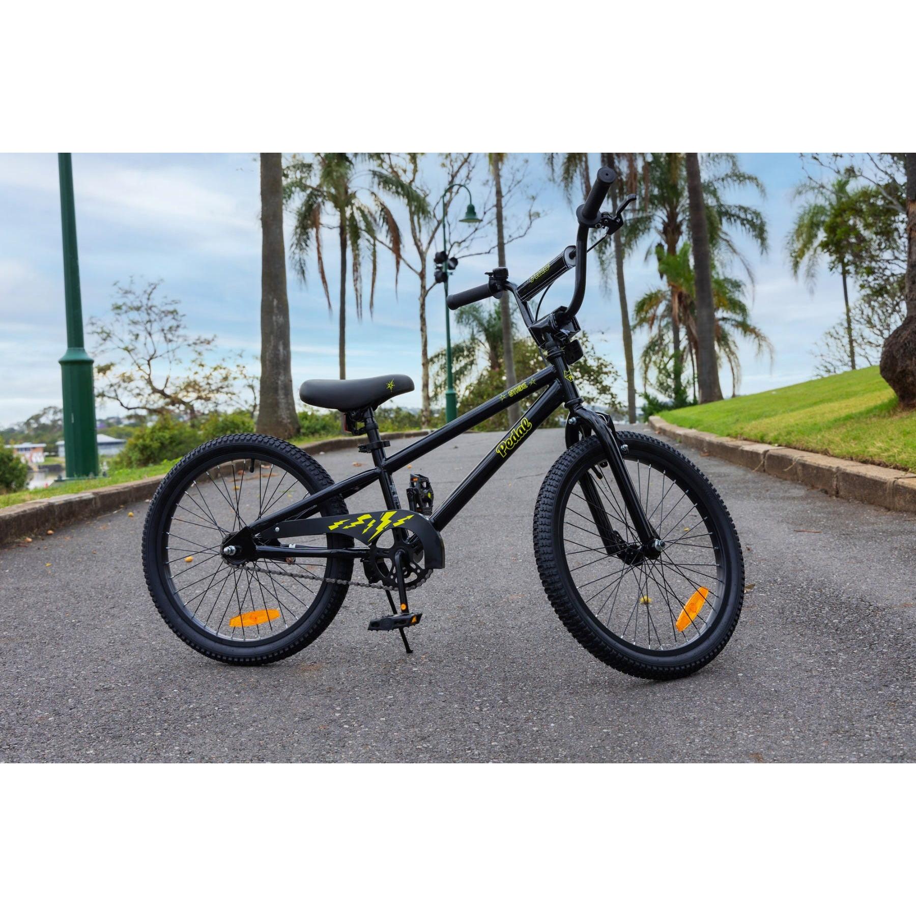 Pedal Strike Steel Kids Bike Black/Yellow