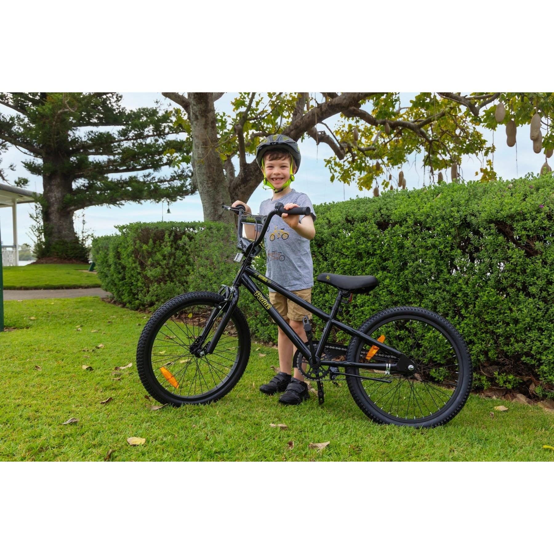 Pedal Strike Steel Kids Bike Black/Yellow
