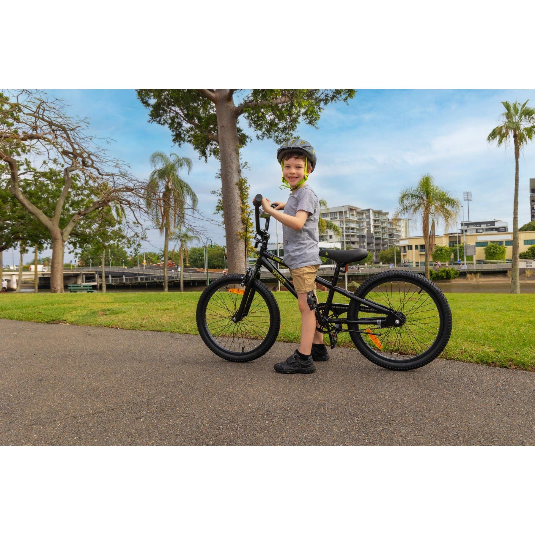 Pedal Strike Steel Kids Bike Black/Yellow