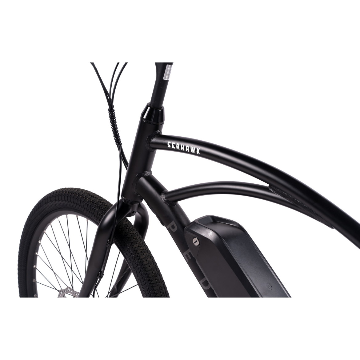 Pedal Seahawk Electric Cruiser Bike Black