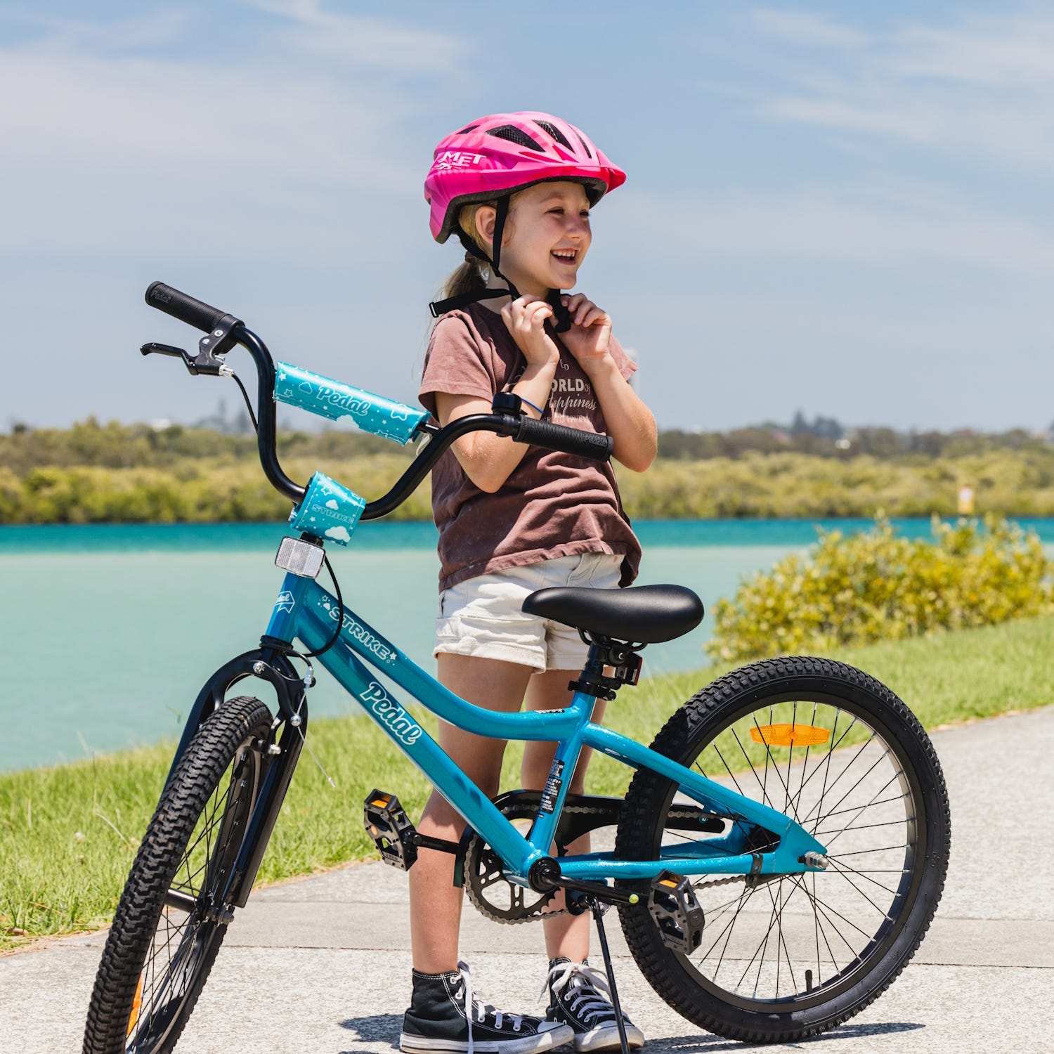 Pedal Strike 20'' Steel Kids Bike Aqua