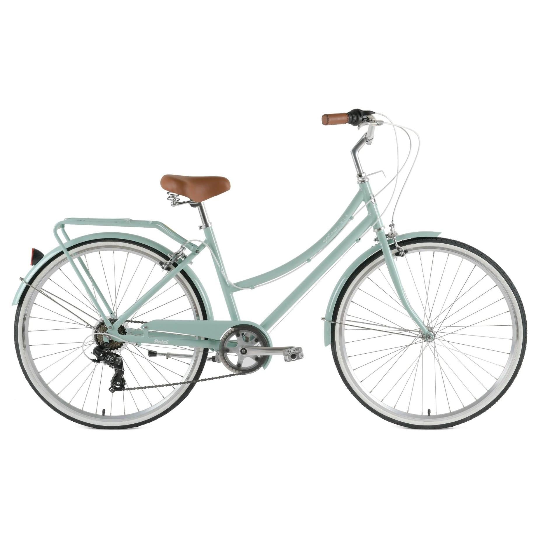 Pedal Uptown DLX Vintage Cruiser Bike Sage Green