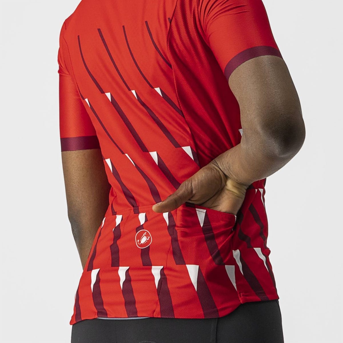 Castelli Pendio Women's Jersey Bordeaux Red/White
