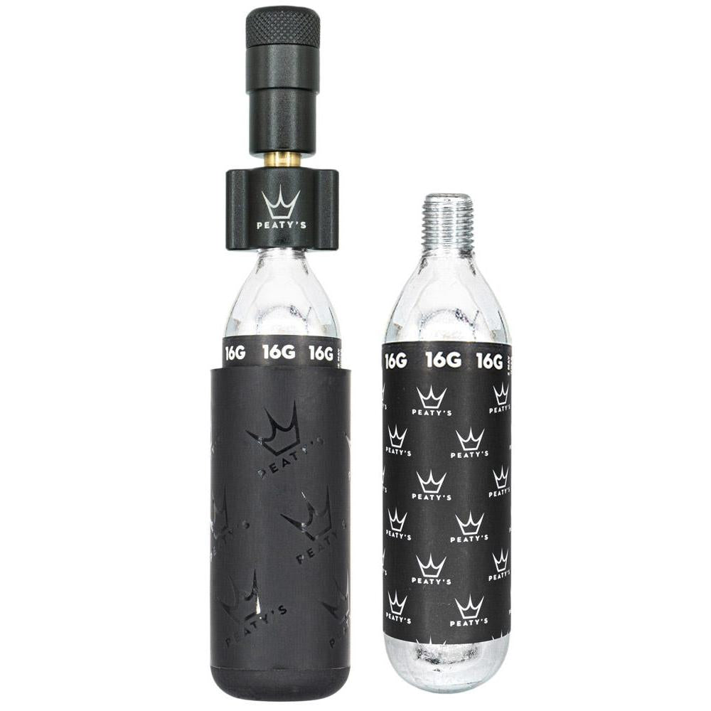 Peaty's Holeshot CO2 Inflator Road Kit Black