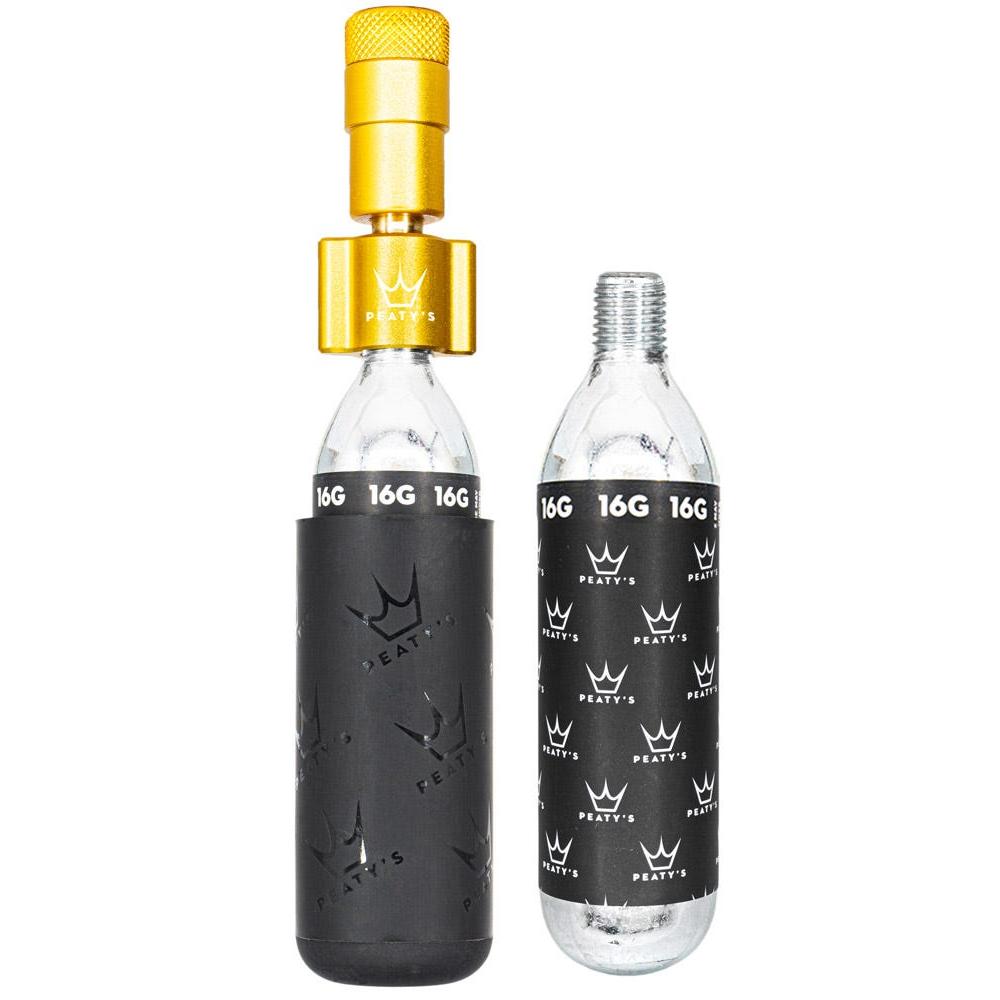 Peaty's Holeshot CO2 Inflator Road Kit Gold