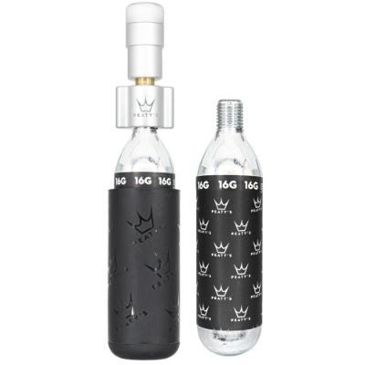 Peaty's Holeshot CO2 Inflator Road Kit Silver