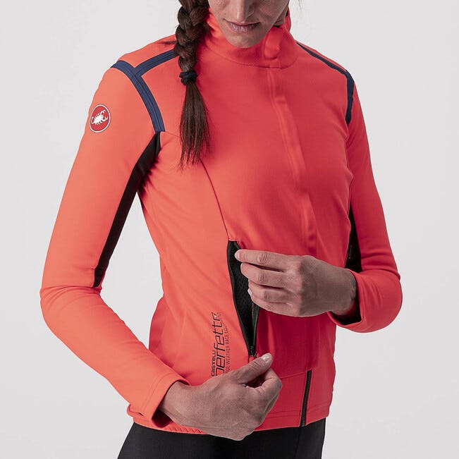 Castelli Perfetto Rosso Corsa Women's LS Jersey Pink