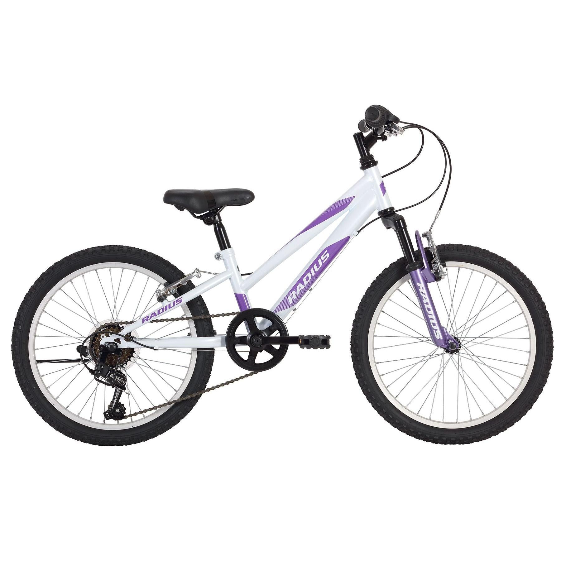 Radius PonyTrail Kids Mountain Bike 20 Inch Gloss Pearl White/Lavender (2019)