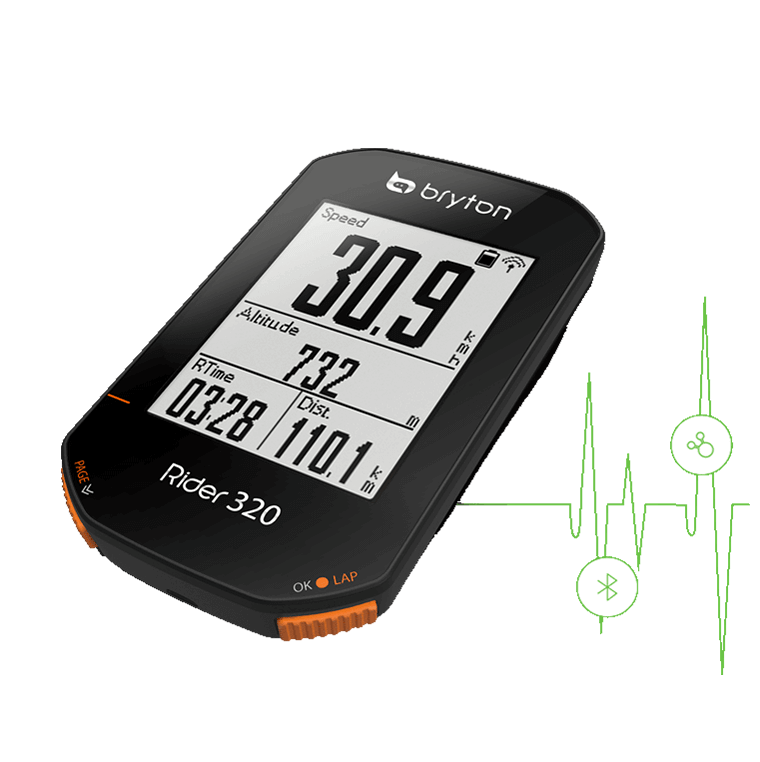 Bryton Rider 320E Bike Computer Bundle