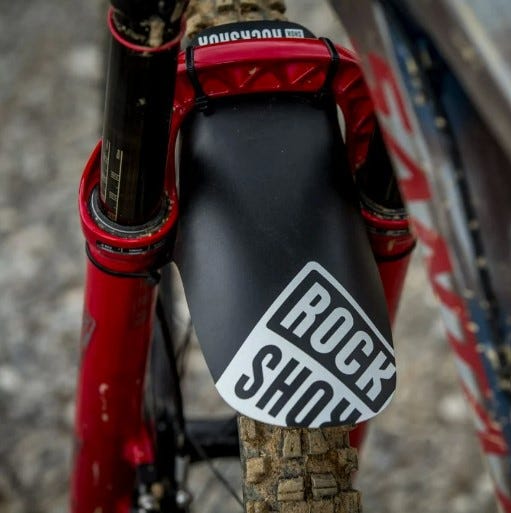 Rockshox MTB Fork Mudguard Black/Water Blue