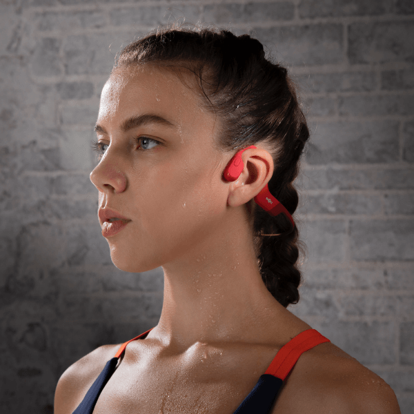 Shokz OpenRun Wireless Headphones Red