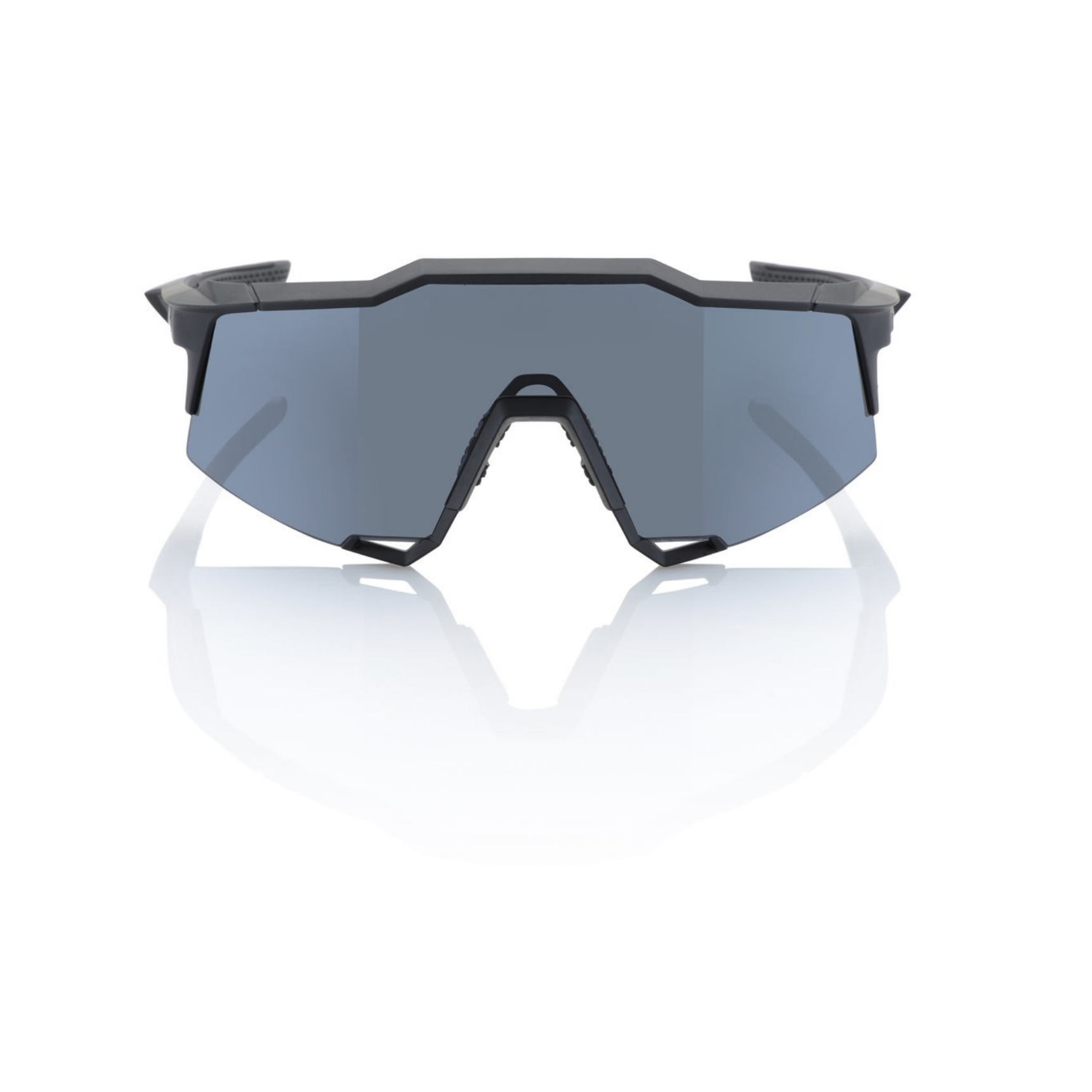 100% Speedcraft Soft Tact Sunglasses Black with Smoke Lens