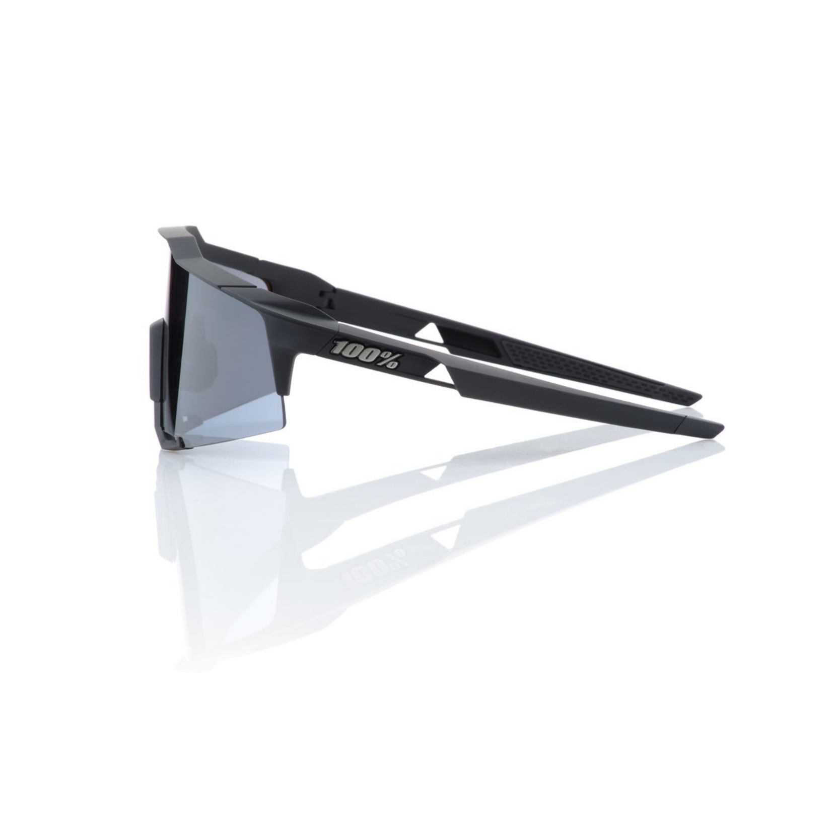 100% Speedcraft Soft Tact Sunglasses Black with Smoke Lens