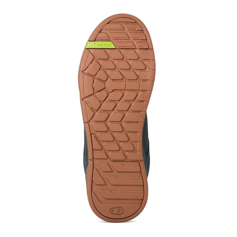 Crankbrothers Stamp Lace Flat MTB Shoes Petrol/Lime Splatter