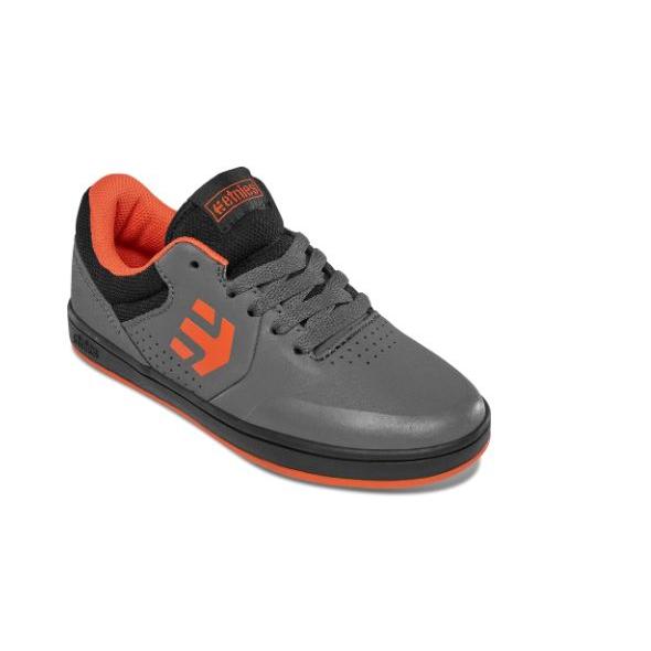 Etnies Marana Kids Flat Pedal Shoes Grey/Black/Orange