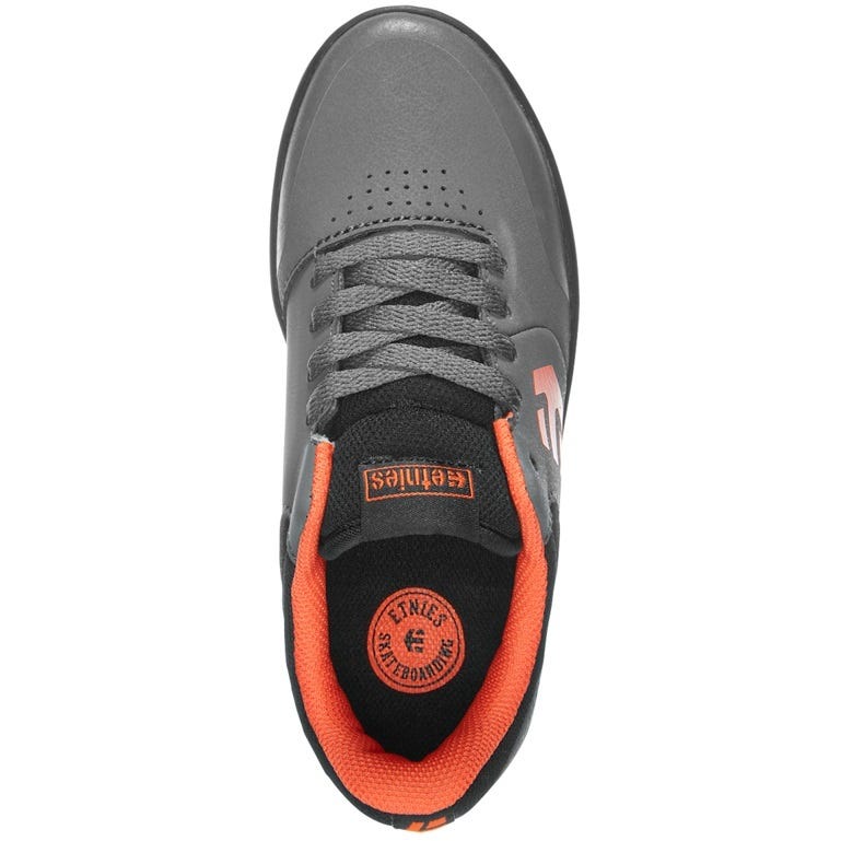 Etnies Marana Kids Flat Pedal Shoes Grey/Black/Orange
