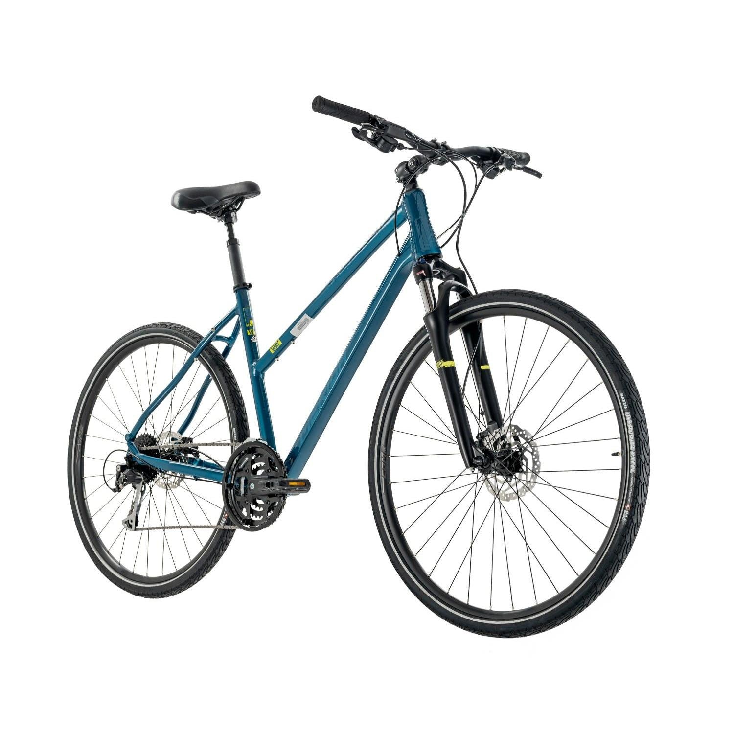 Merida Crossway 100 Hybrid Bike Teal/Silver