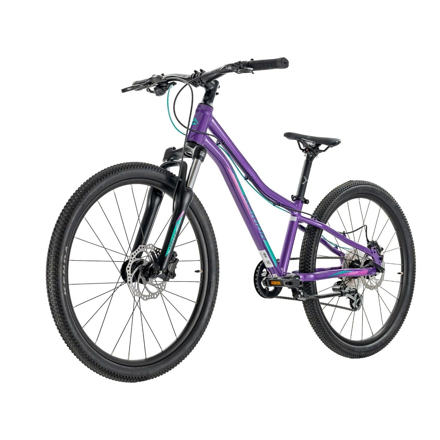 Merida Matts J24 Disc 24'' Kids Bike Dark Purple Pale Pink/Teal