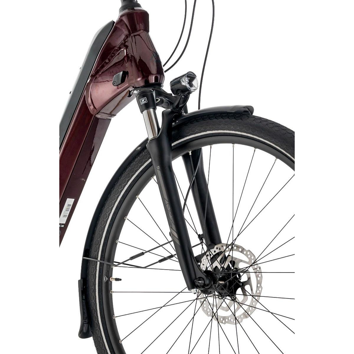 Merida eSpresso City 400 EQ 504Wh Electric Hybrid Bike Burgundy Red/Black