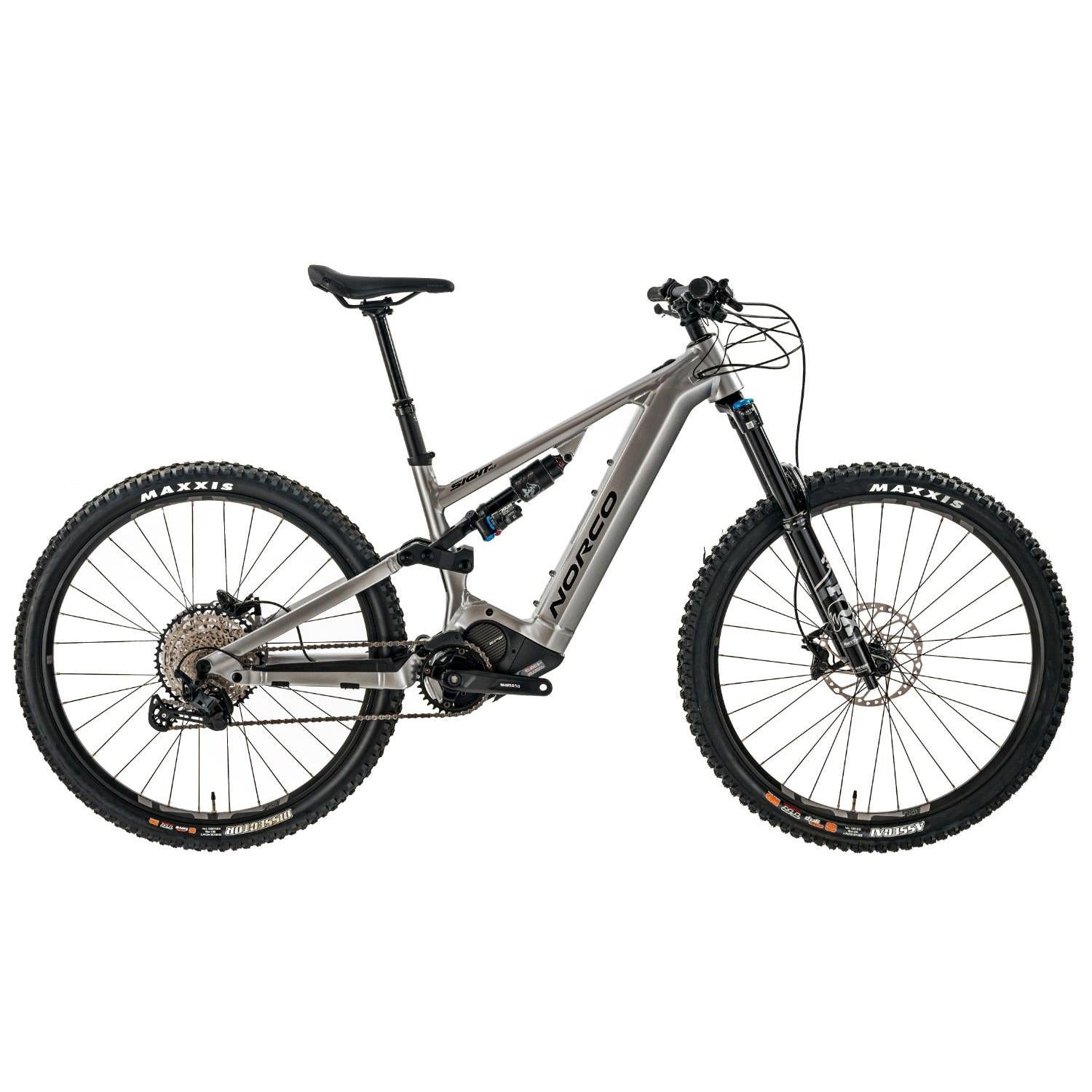 Norco Sight VLT A1 Electric Mountain Bike Silver/Black - 540Wh Battery Included