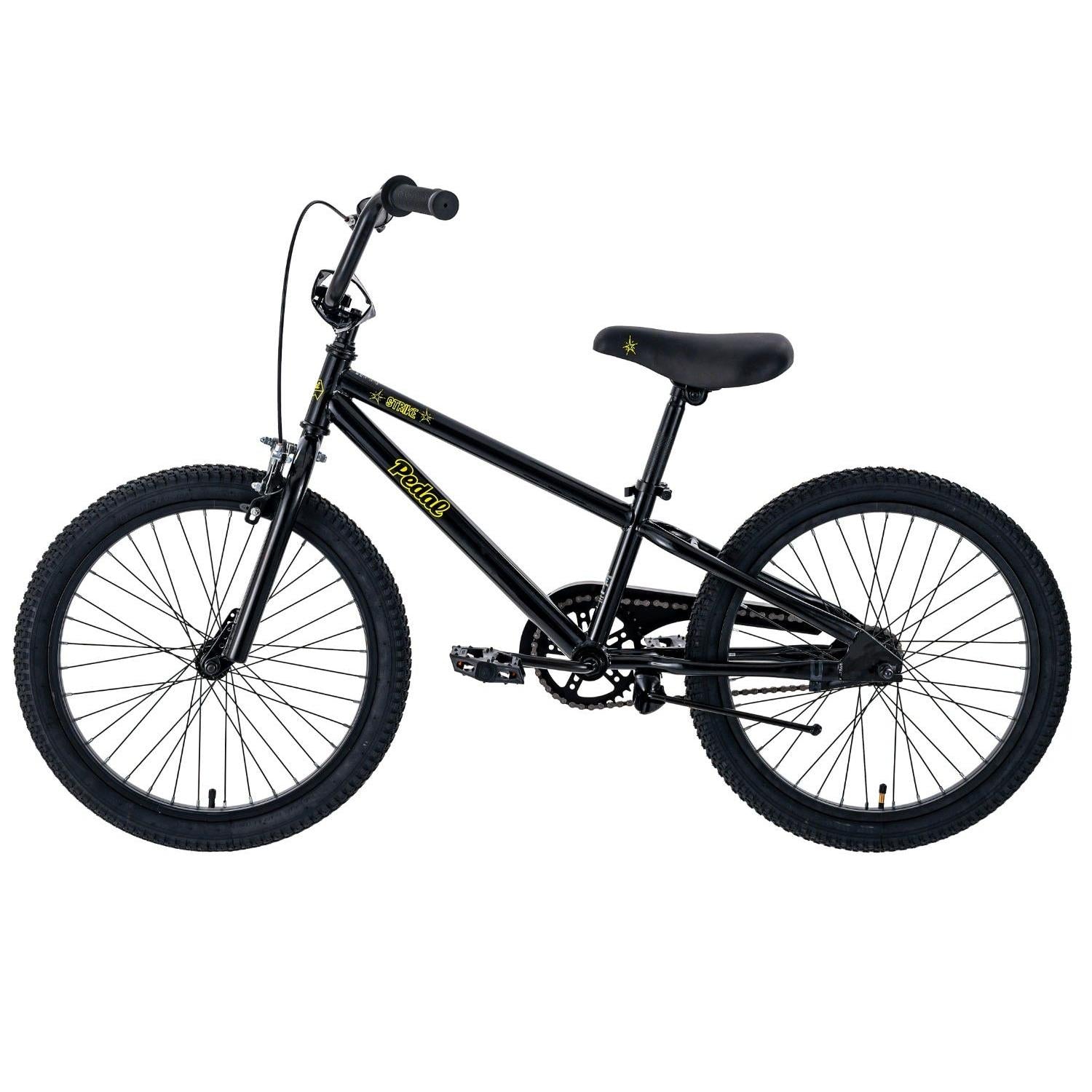 Pedal Strike Steel Kids Bike Black/Yellow