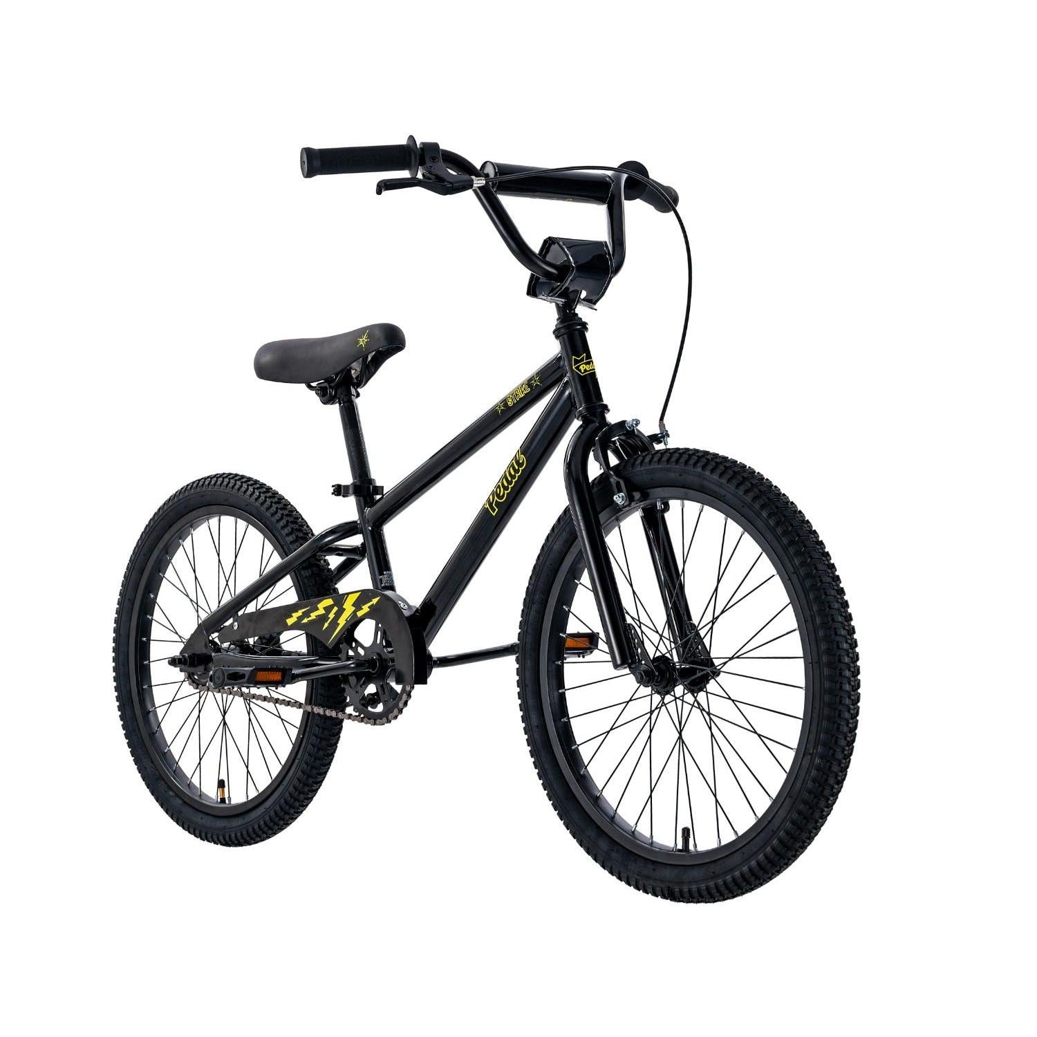 Pedal Strike Steel Kids Bike Black/Yellow