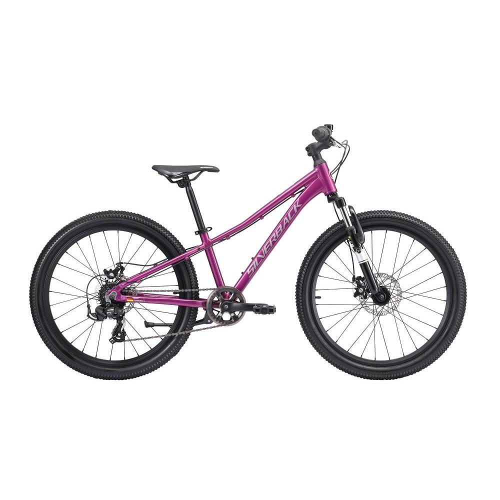 Silverback Spyke 24 D Kids Bike Mulberry Purple Silver
