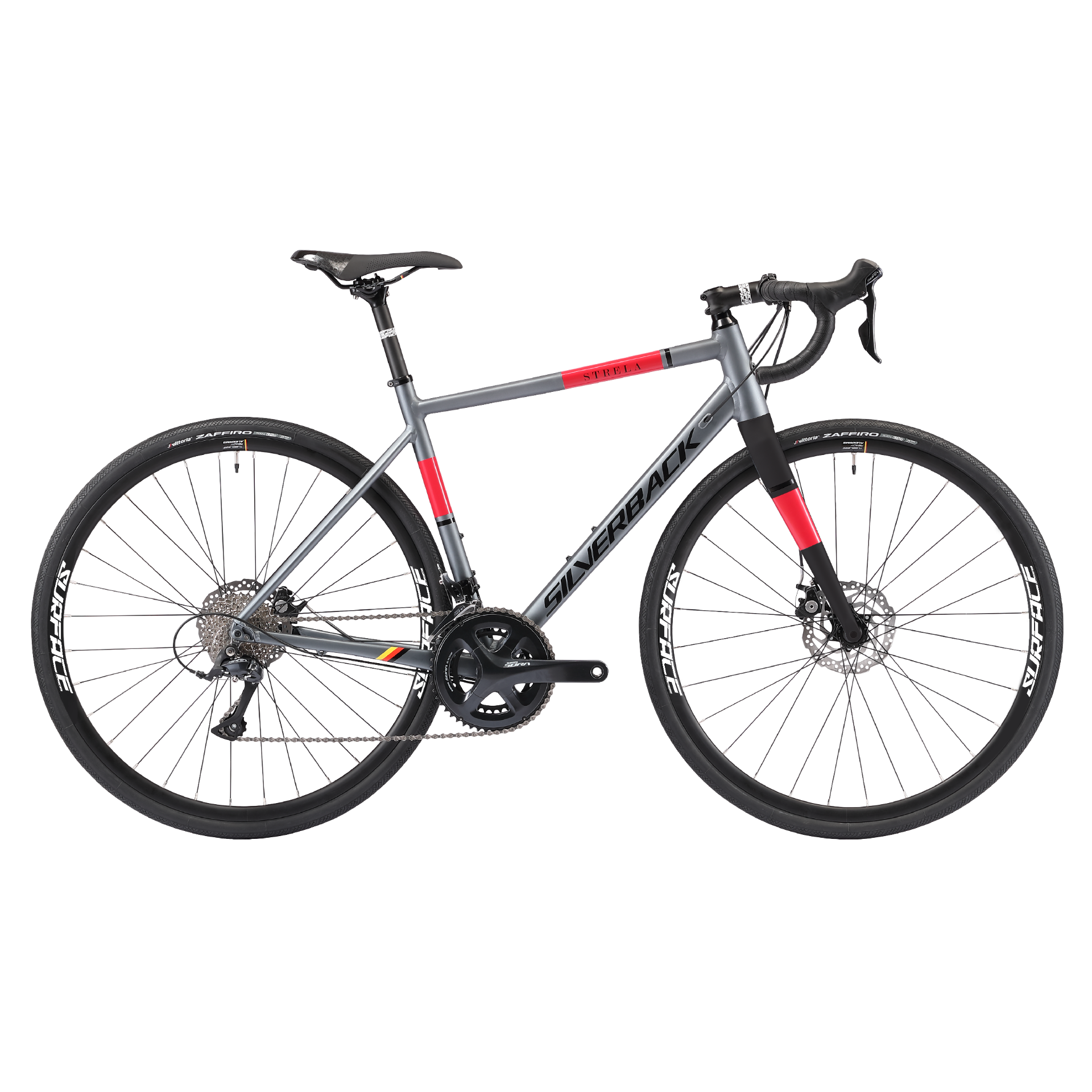 Silverback Strela Sport Disc Road Bike Satin Charcoal/Watermelon (2020)