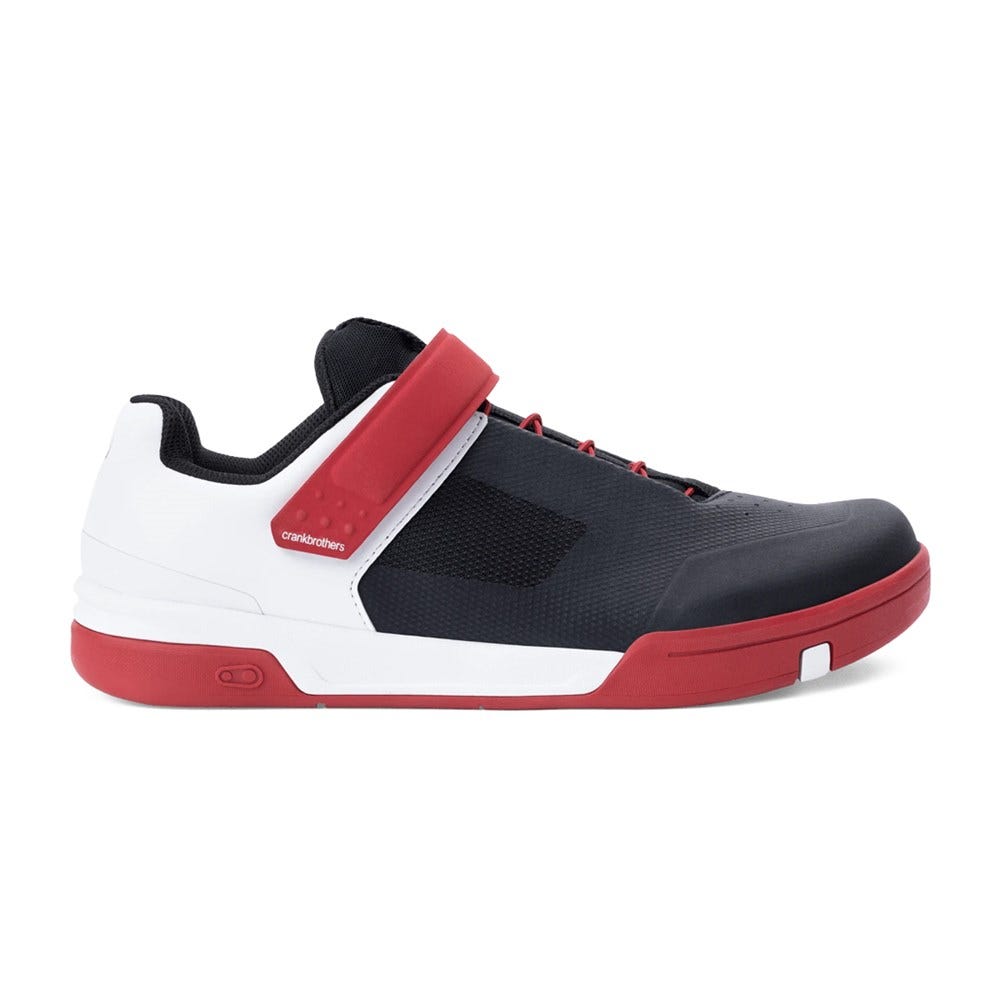 Crankbrothers Stamp Speedlace MTB Flat Pedal Shoes Black/Red/White