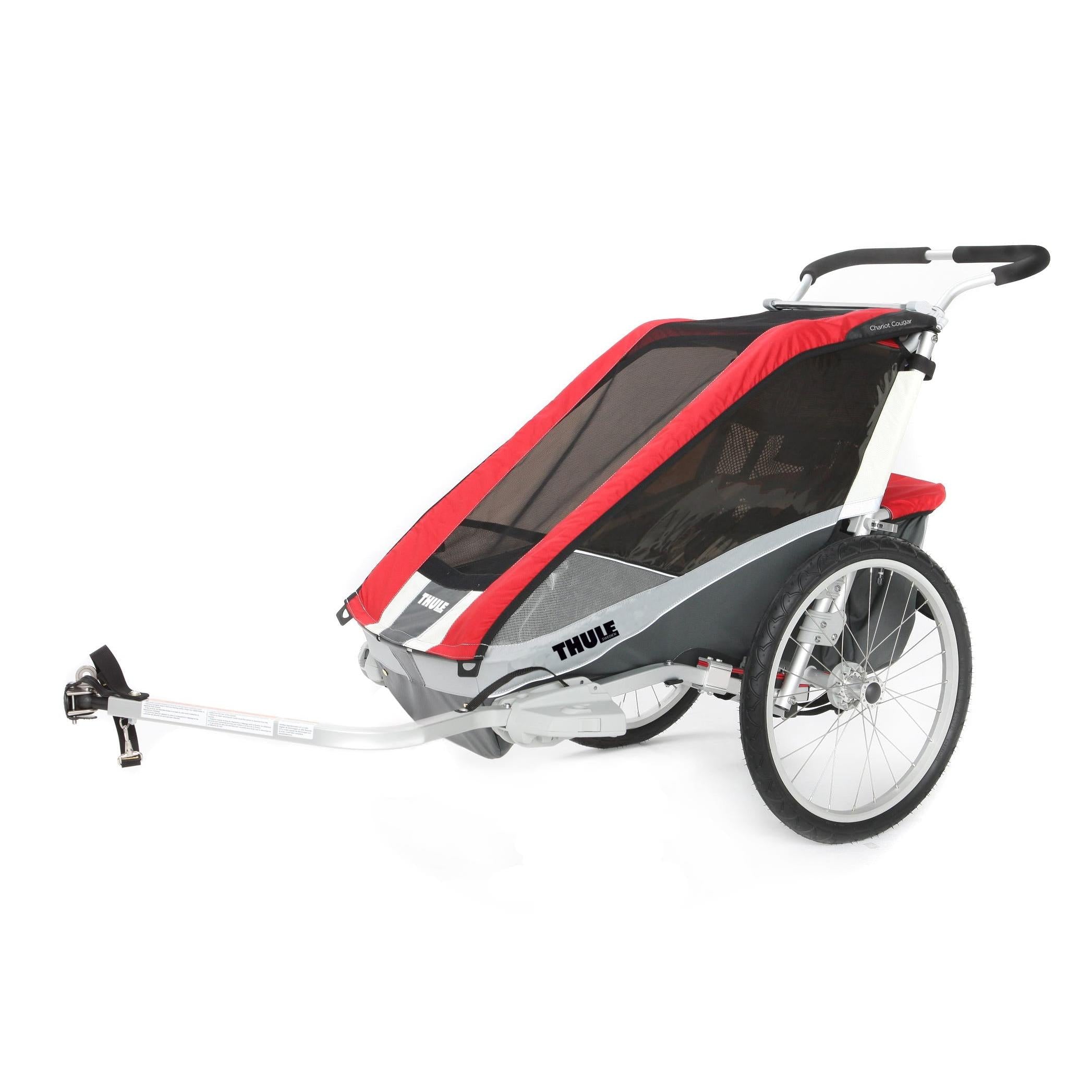 Thule Chariot Cougar 2 Bike Trailer (Red)