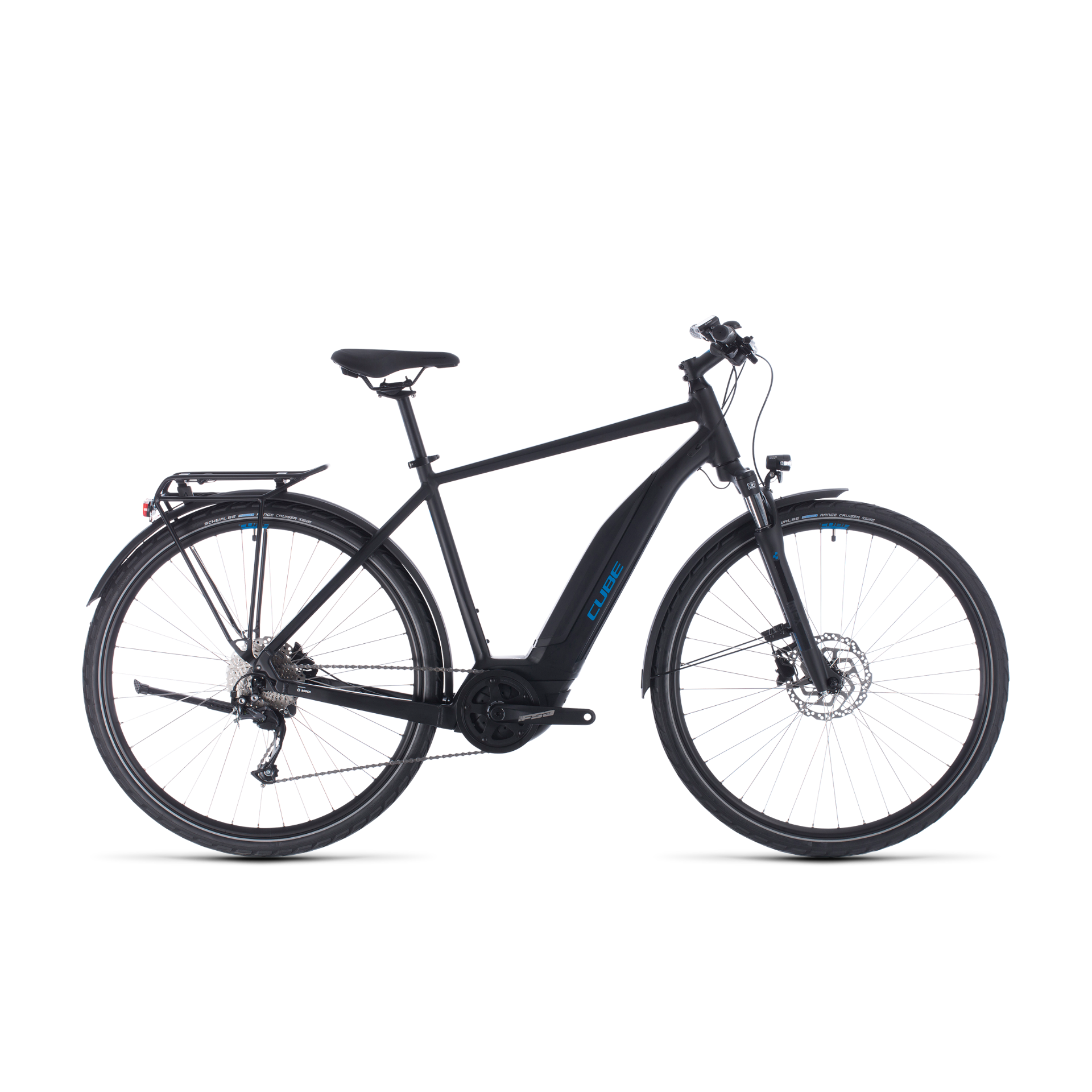 Cube Touring Hybrid ONE 500 Electric Mountain Bike Black/Blue (2020)