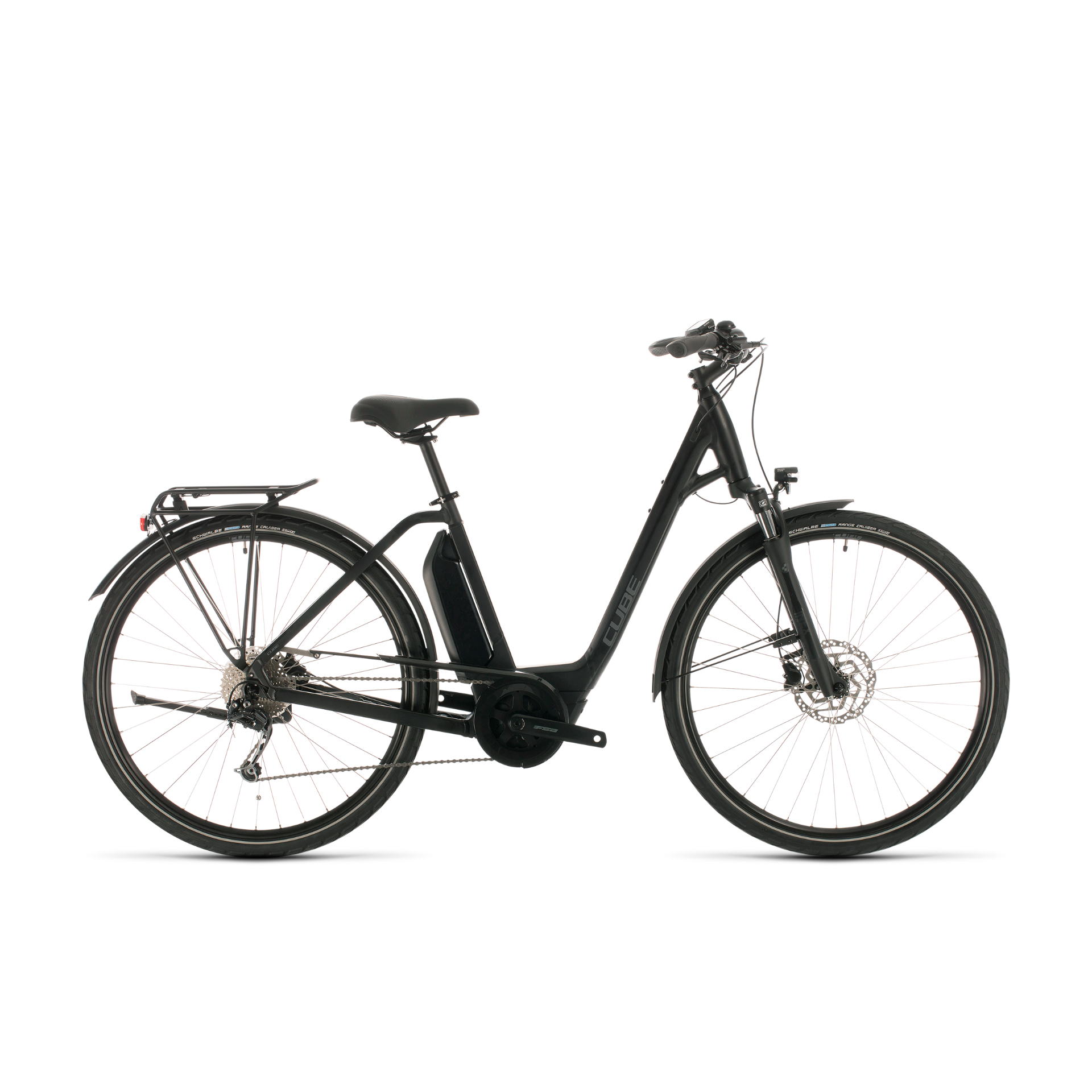 Cube Town Sport Hybrid ONE 400 Electric Hybrid Bike Black/Grey