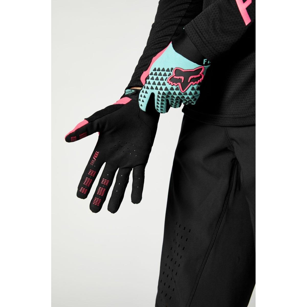 FOX Defend Full Finger Gloves Teal