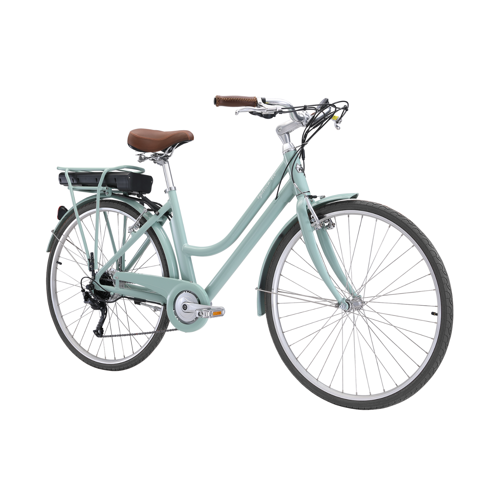 DEMO Pedal Uptown ELC Electric Cruiser Bike Sage
