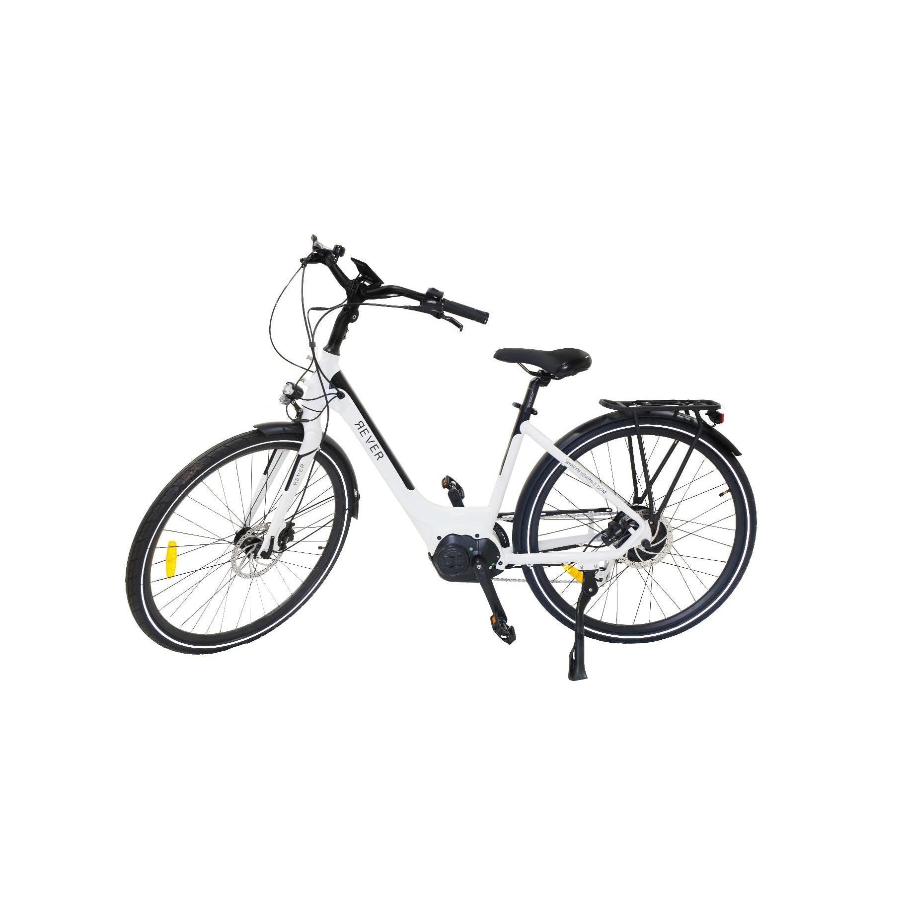 Rever Urban Women's Step Through Electric Bike White/Black