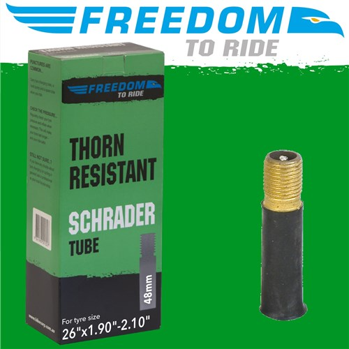 Freedom To Ride Schrader Valve Thorn Resistant Tube 26 x 1.50 - 1.75 48mm